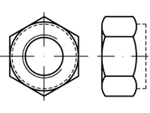 Ecrou frein une fente M12 mm mm Zingué blanc - Boite de 100 pcs - Fixtout  EFR1F1202B